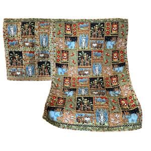 Handmade Baby Quilt Jungle Animals Two Piece Set Lion Zebra Giraffe Elephant